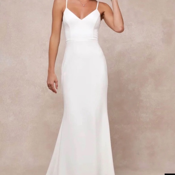 Never Worn Wedding Dress - Picture 2 of 3